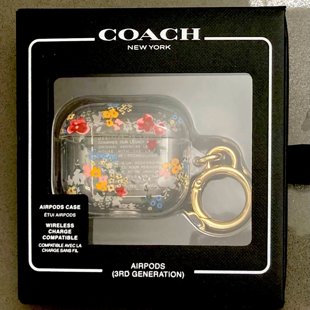 Coach Airpods 3rd Gen Case with wildfolwer print